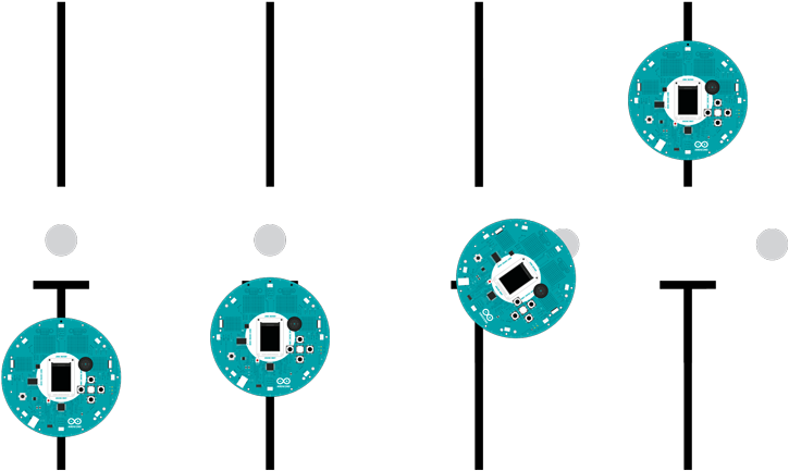 In Front Of An Obstacle, The Robot Slows Down, Starts - Circle (780x551), Png Download