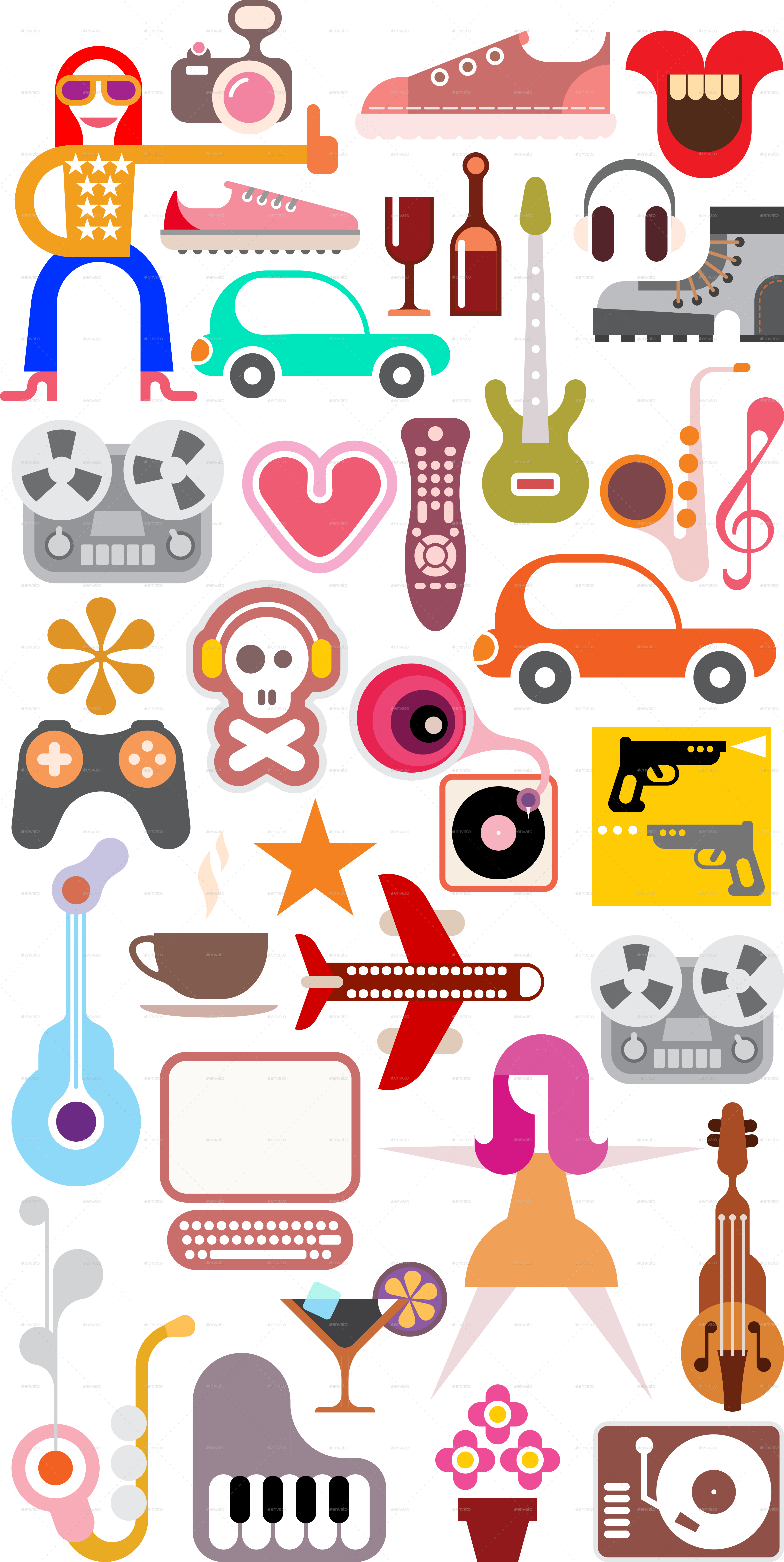 And Hobby - Leisure Hobby Collage (3819x7606), Png Download