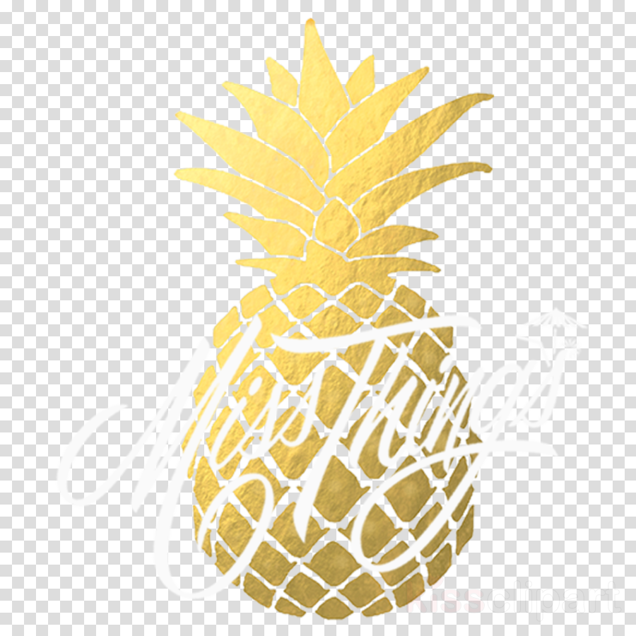Gold Pineapple Png Clipart Juice Pineapple - Plantilla Invitaciones De Piña (900x900), Png Download