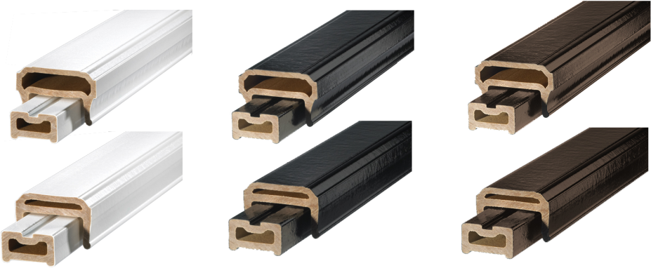 Full Railing System Includes - Deckorators Cxt Pro Contemporary Stair Rail Kit 6 Foot (1024x423), Png Download