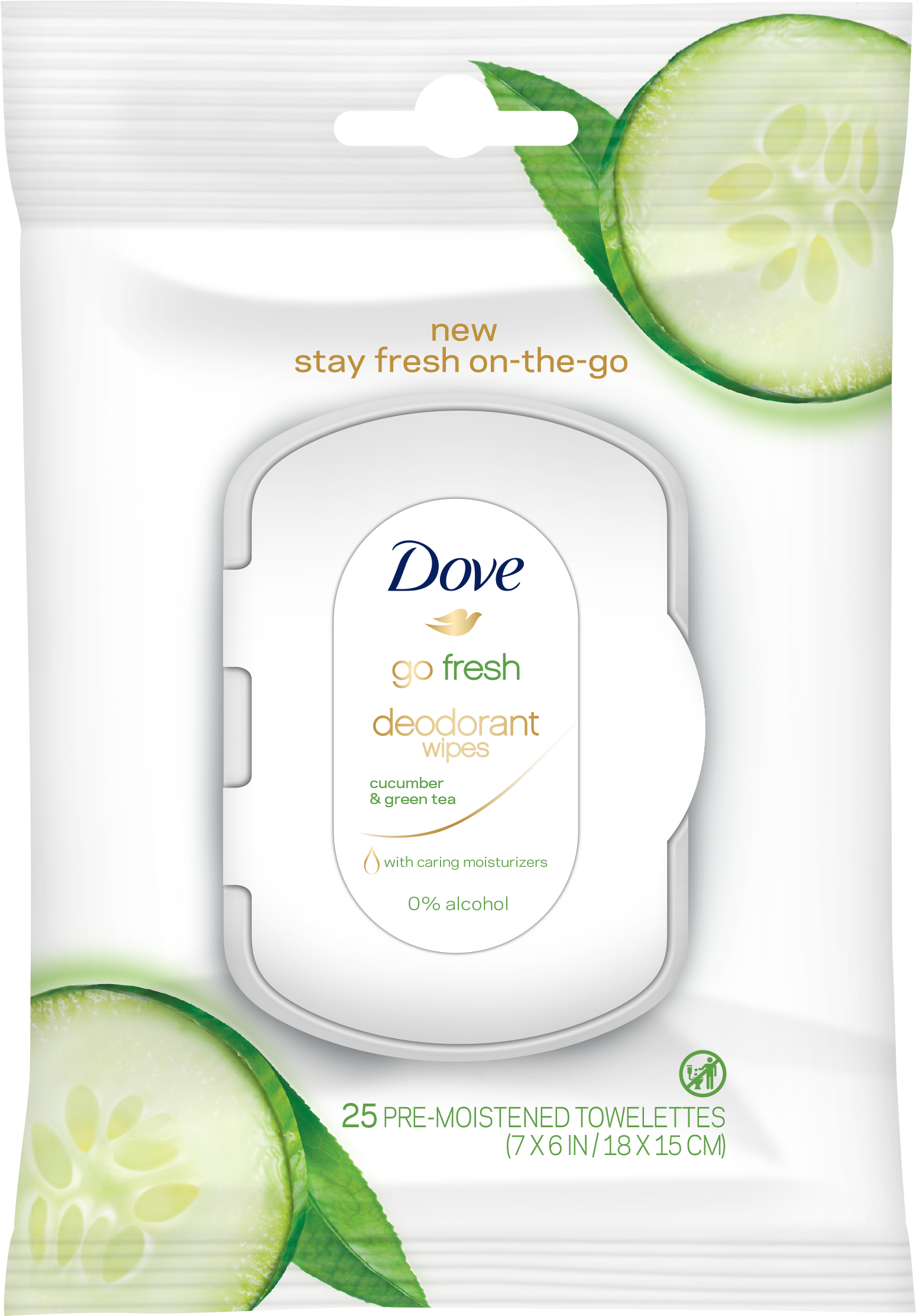 Dove Cucumber Green Tea 25ct Wipes Dove Created Smell - Dove (1854x2561), Png Download