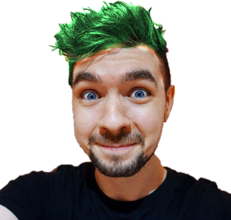Jacksepticeye With Green Hair As Always - Jacksepticeye (799x762), Png Download