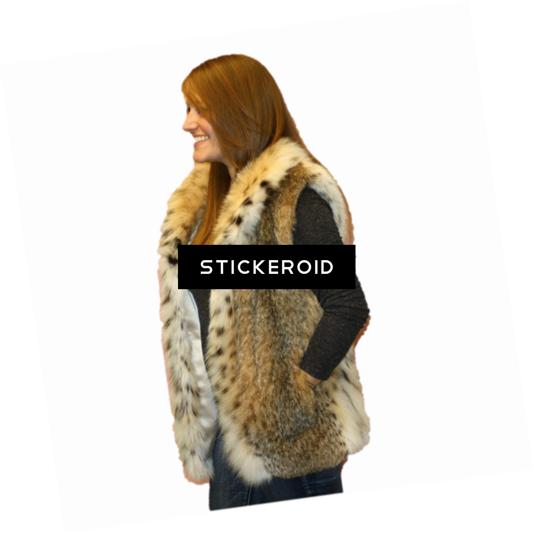Fur Lined Leather Jacket Clothing Winterwear - Fur Clothing (1083x1084), Png Download