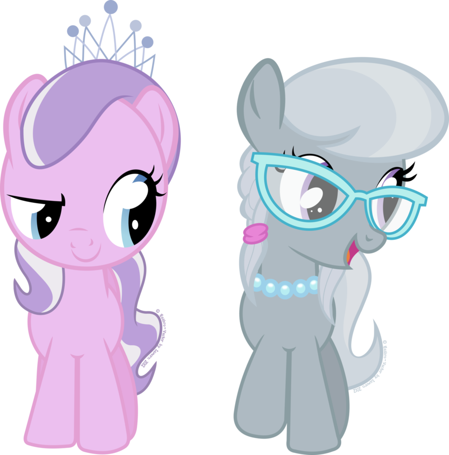 Diamond Tiara Und Silver Spoon By Lumorn-d50utt3 - Silver Spoon Pony Diamond Tiara (889x899), Png Download