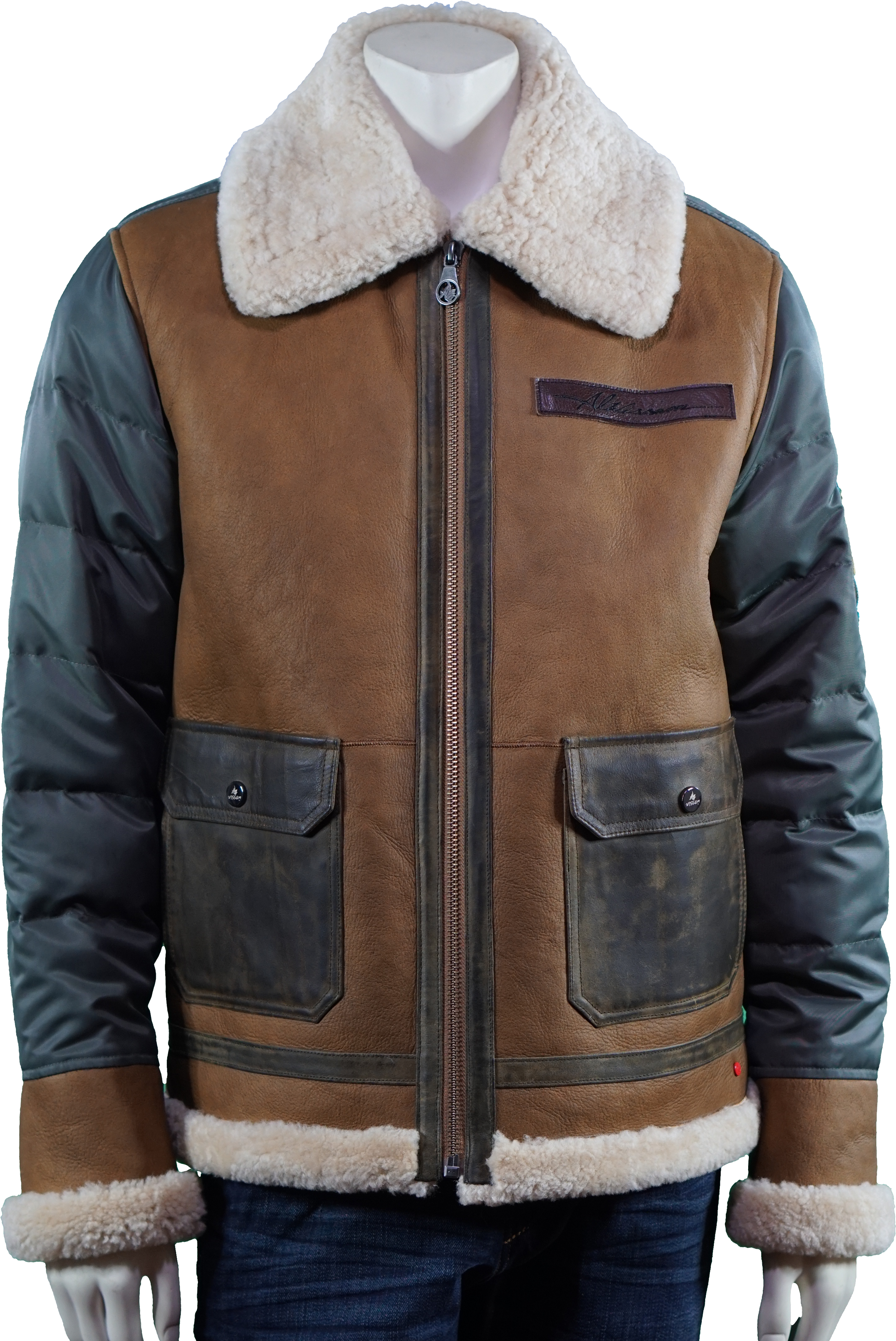 Nizars Shearling Nylon Jacket (4000x4624), Png Download