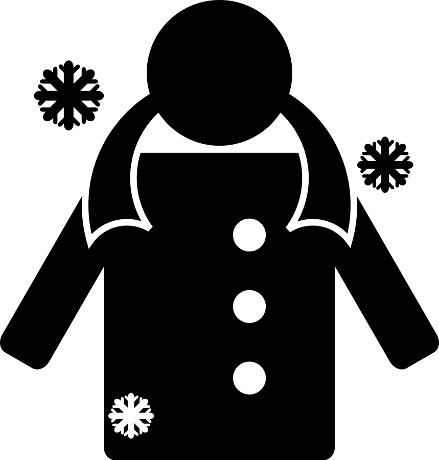 Winter Large 900pixel Clipart, Winter Design - Winter Jacket (859x900), Png Download