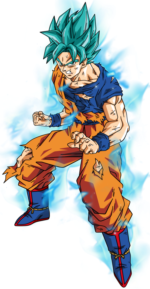 Son Goku - Super Saiyan Blue Feduary 2022 PNG by Teejee67 on