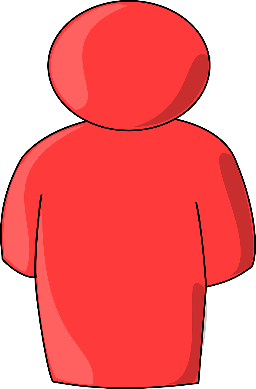Vector Graphics, - Red Person Clip Art (844x1280), Png Download