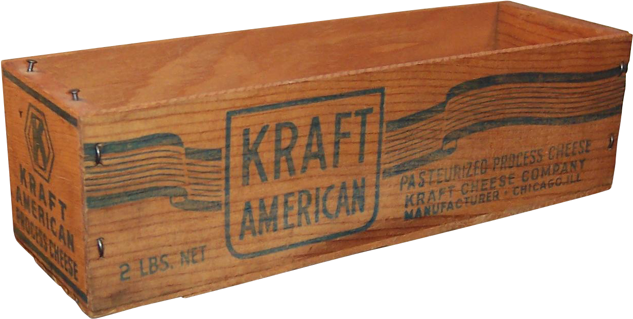Excellent Vintage Kraft American Cheese Box - Furniture (1238x1238), Png Download