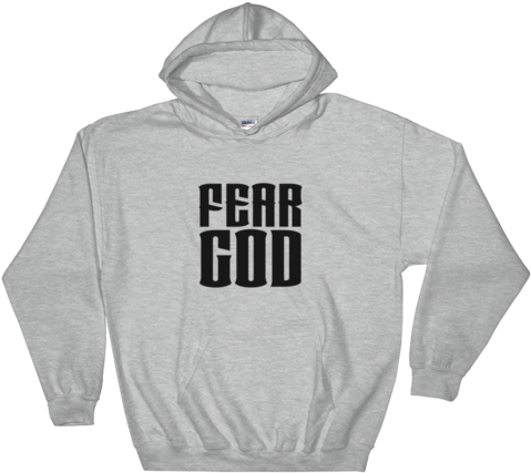 Fear God Hooded Sweatshirt (600x600), Png Download