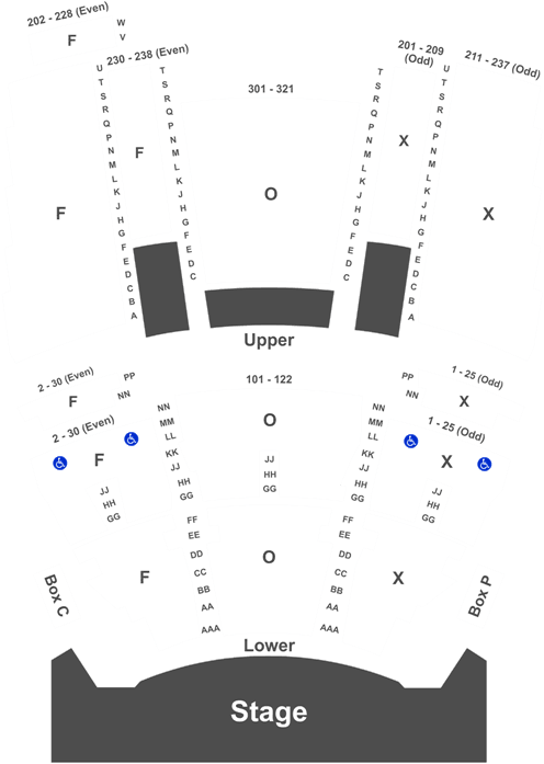 Fox Theater Seating Chart Foxwoods Chris Angel (525x725), Png Download
