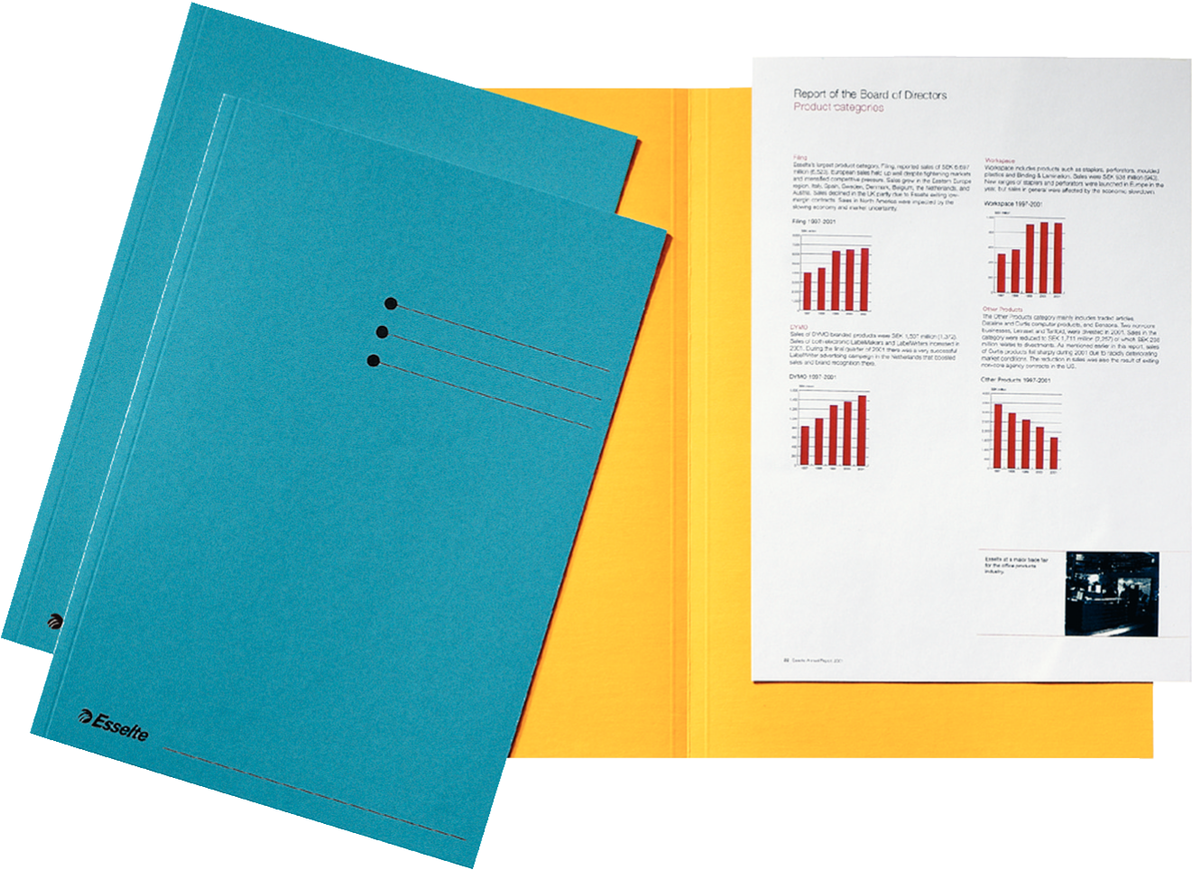 Esselte Manilla Insert Folder With Tab - Inlegmap Esselte Karton Rood (1801x1201), Png Download