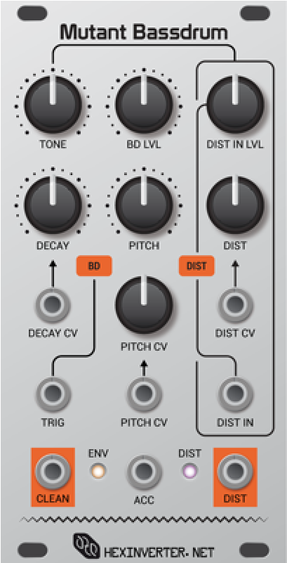 Hexinverter Mutant Bassdrum & Distortion Analog (800x800), Png Download