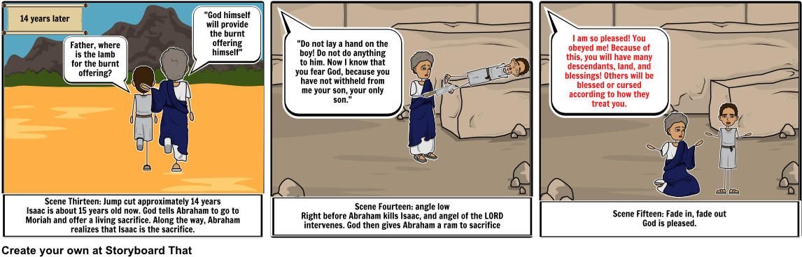 Abraham - Cartoon (1164x385), Png Download