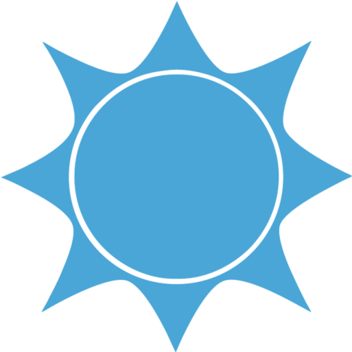 Sun Icon - Sun Icon Blue (750x750), Png Download