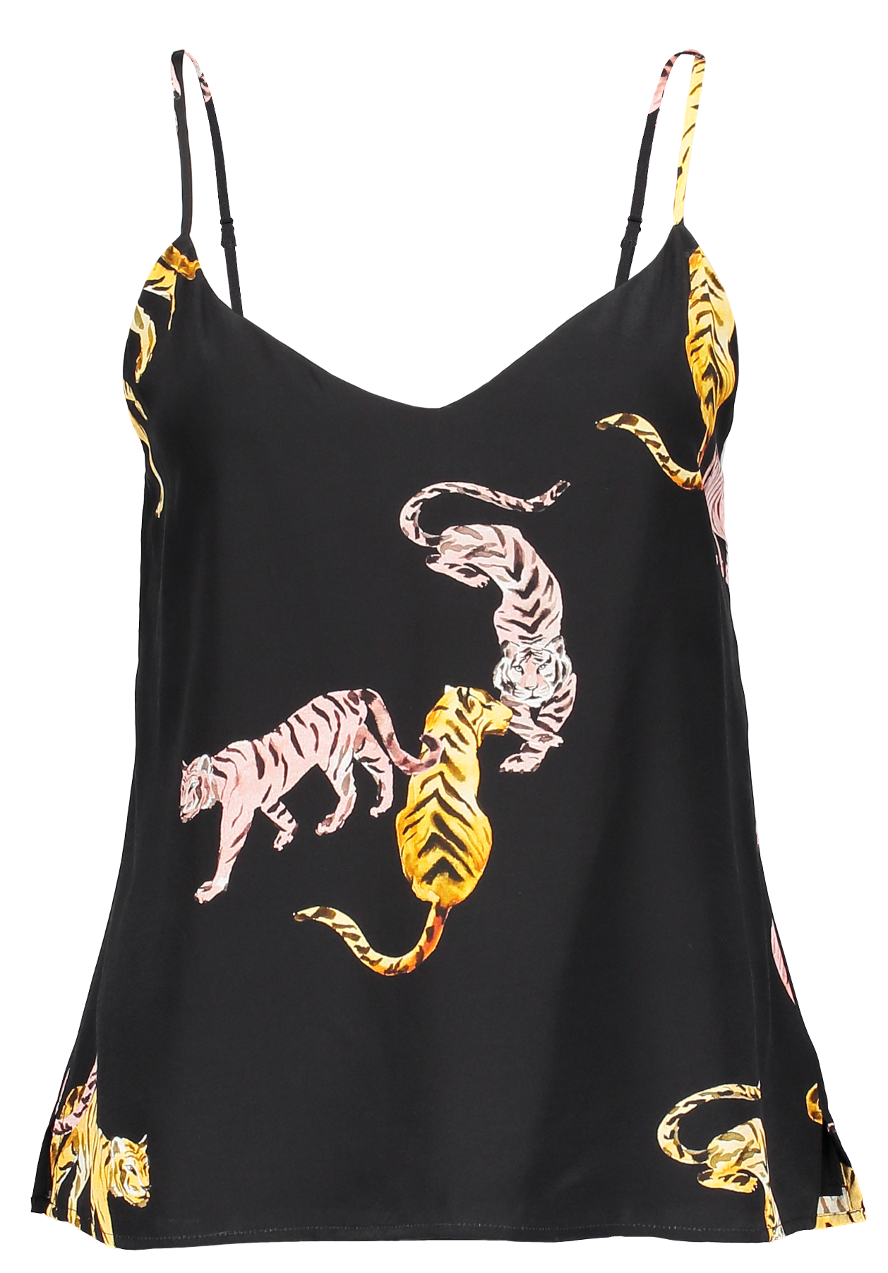 Jane Cami Tiger Black Multi - L Agence Jane Cami (1280x1920), Png Download