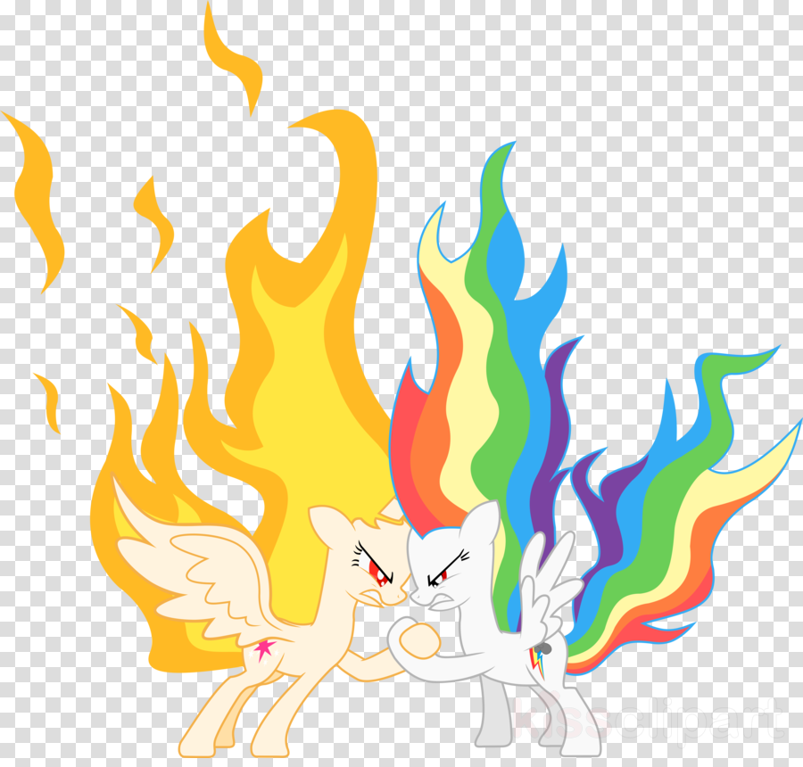 My Little Pony Fire Twilight Clipart Twilight Sparkle - Rainbow Wings Rarity (900x860), Png Download