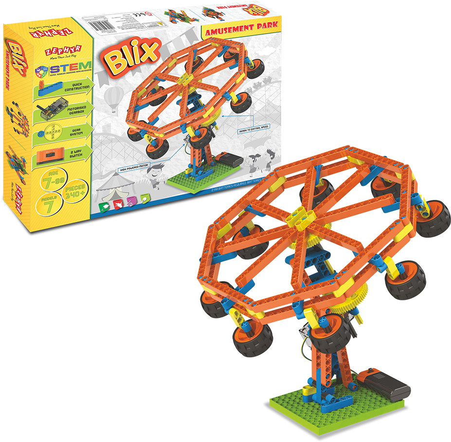 1538108153 Amusement-park - Zephyr Blix Gear Box - 100 Pieces (1000x1000), Png Download