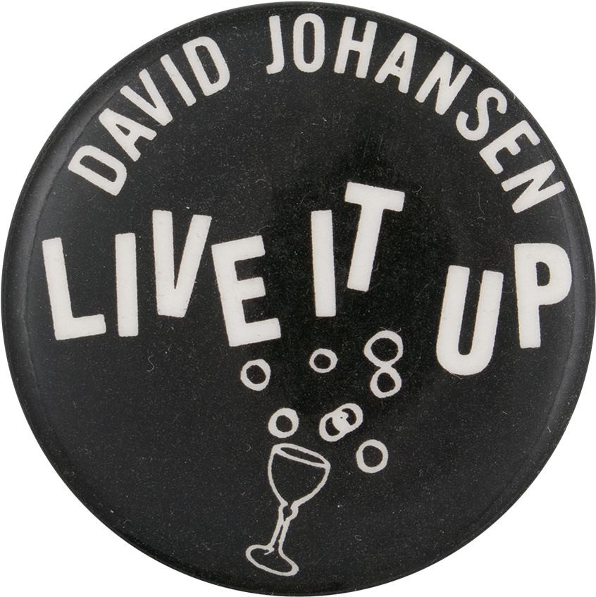 David Johansen Live It Up Music Button Museum - Circle (1000x980), Png Download