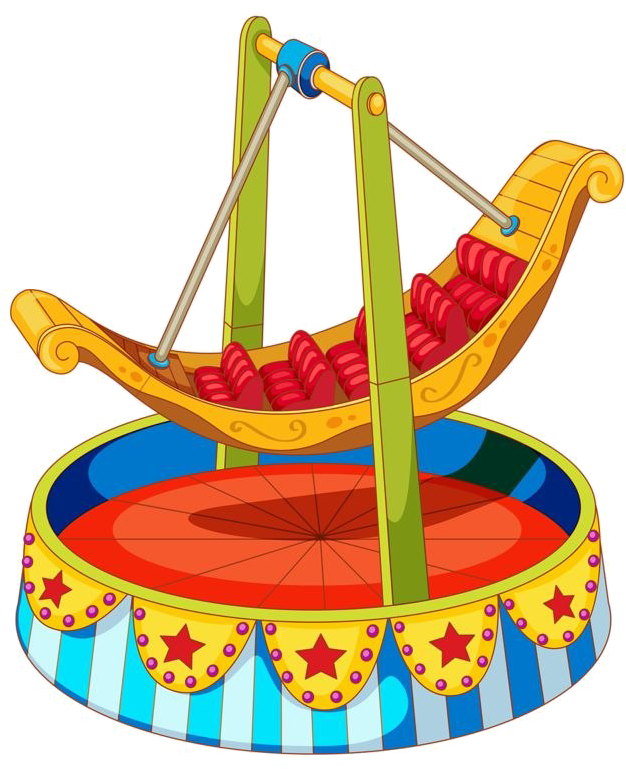 Amusement Park Carousel Png Transparent Image - Carnival Rides Clipart (647x800), Png Download