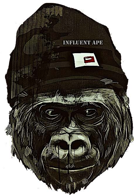 Cool Gorilla With Cap Large Tote Bag, Adult Unisex, (720x720), Png Download