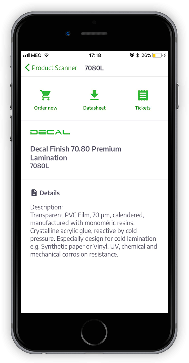 Decal Mobile - Iphone Contact (610x1169), Png Download