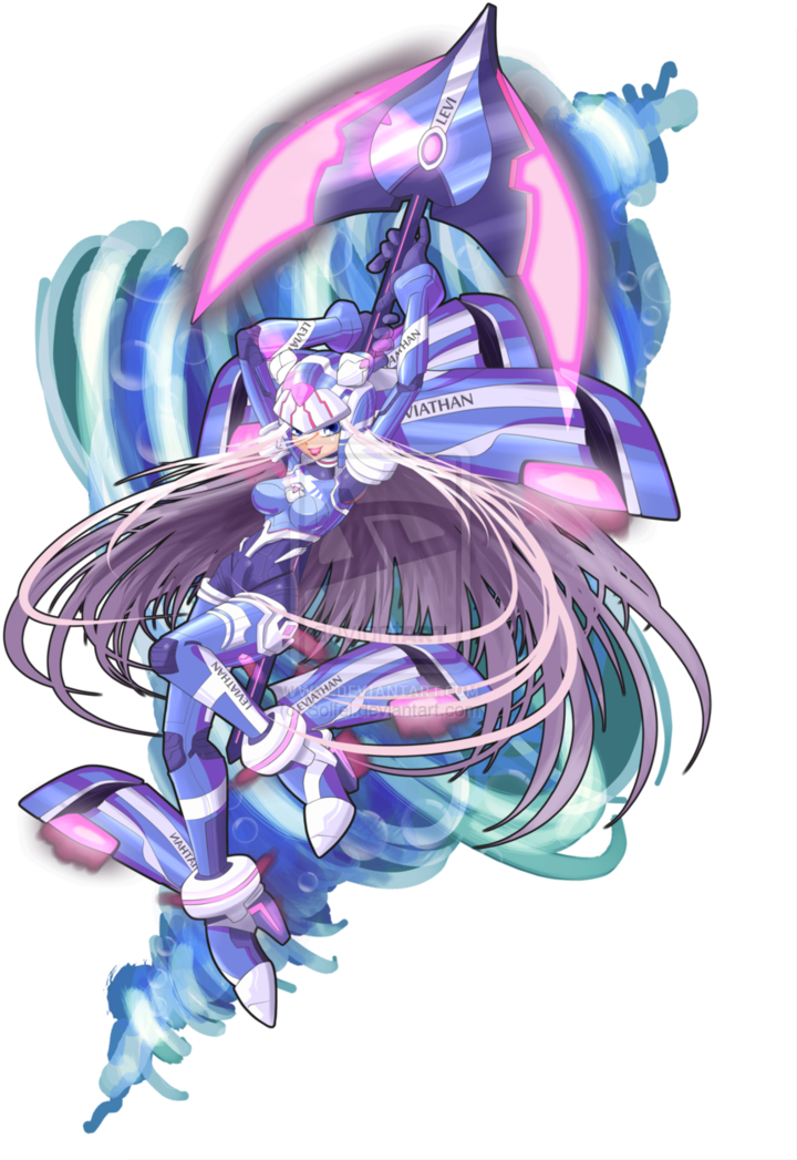 Leviathan In Mythos By Solfei-d3bkdhd - Leviathan In Megaman Zero 2 (753x1060), Png Download