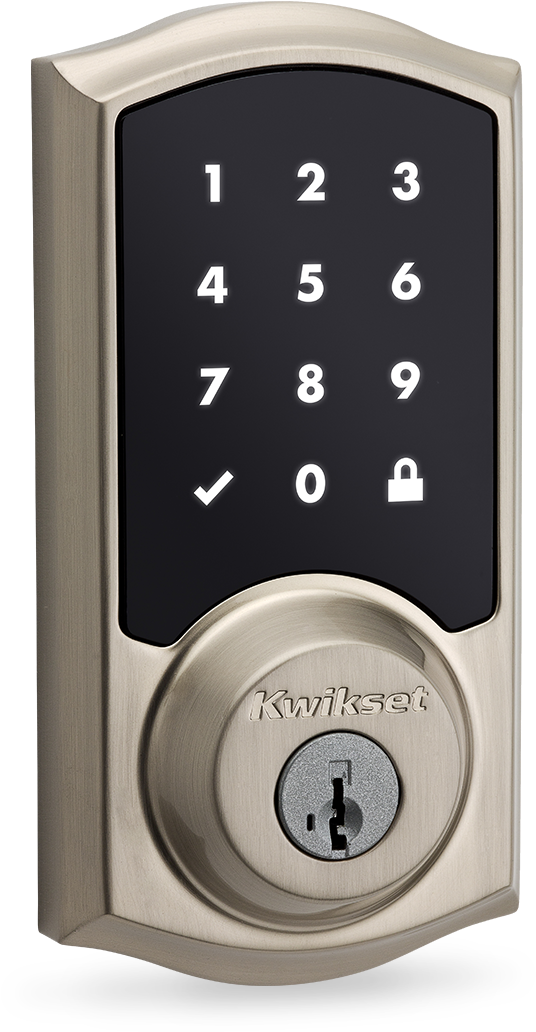 Kwikset Smartcode 916 Touchscreen Deadbolt Door Lock - Kwikset 916 Satin Nickel (1152x1152), Png Download