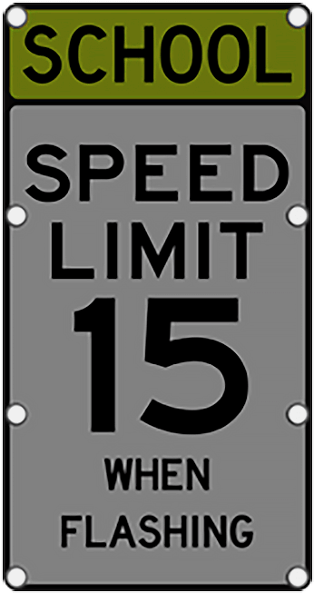 Ts40 Flashing School Speed Limit Sign Night - Residential Speed Limit 25 (768x768), Png Download