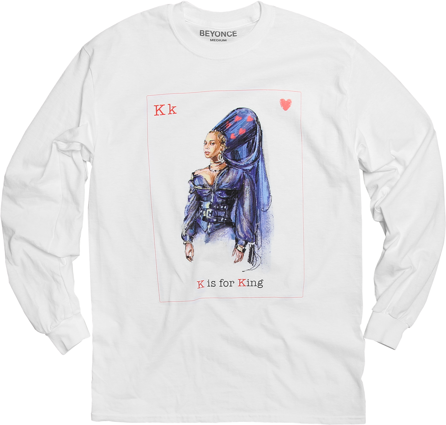 King Of Hearts Longsleeve, $45 - Beyonce Merchandise Size (1600x1600), Png Download