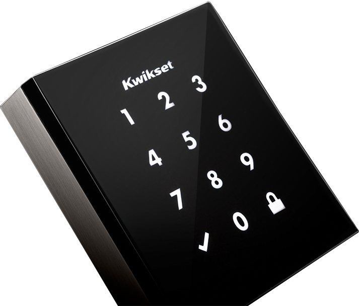 Our Breakthrough Low-profile Touchscreen Deadbolt - Weiser Obsidian Lock (713x608), Png Download