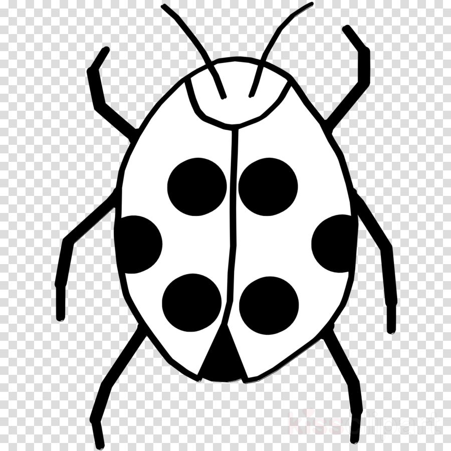 Download Of Bug Black And White Clipart Beetle Clip - Bug Black And White Clipart (900x900), Png Download