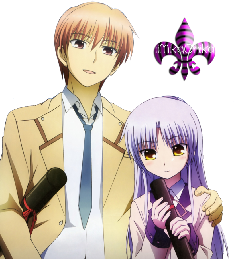 Angel Beats, Hinata, Otp - Angel Beats Kanade X Otonashi (854x935), Png Download