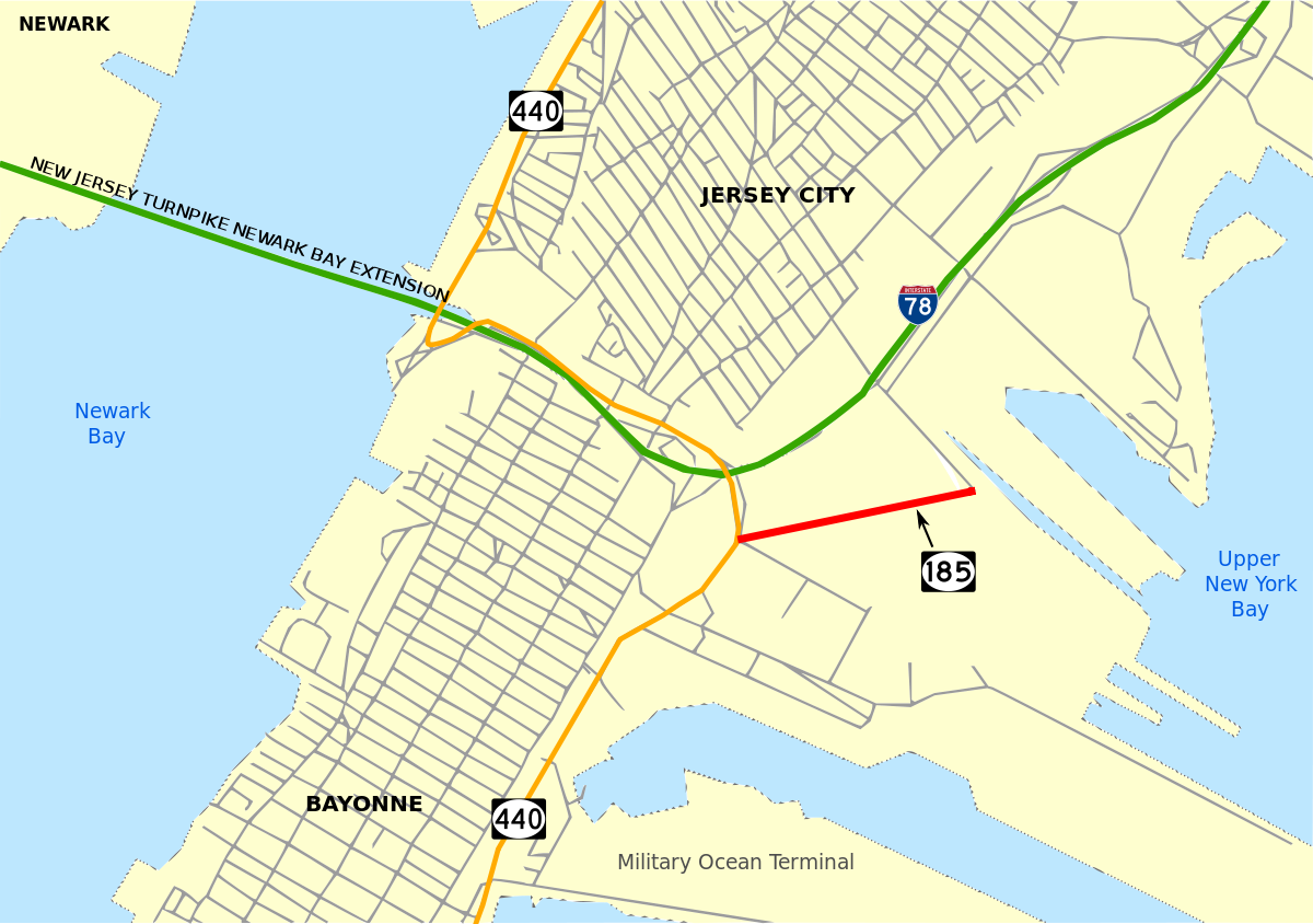 New Jersey Route 185 (1200x844), Png Download