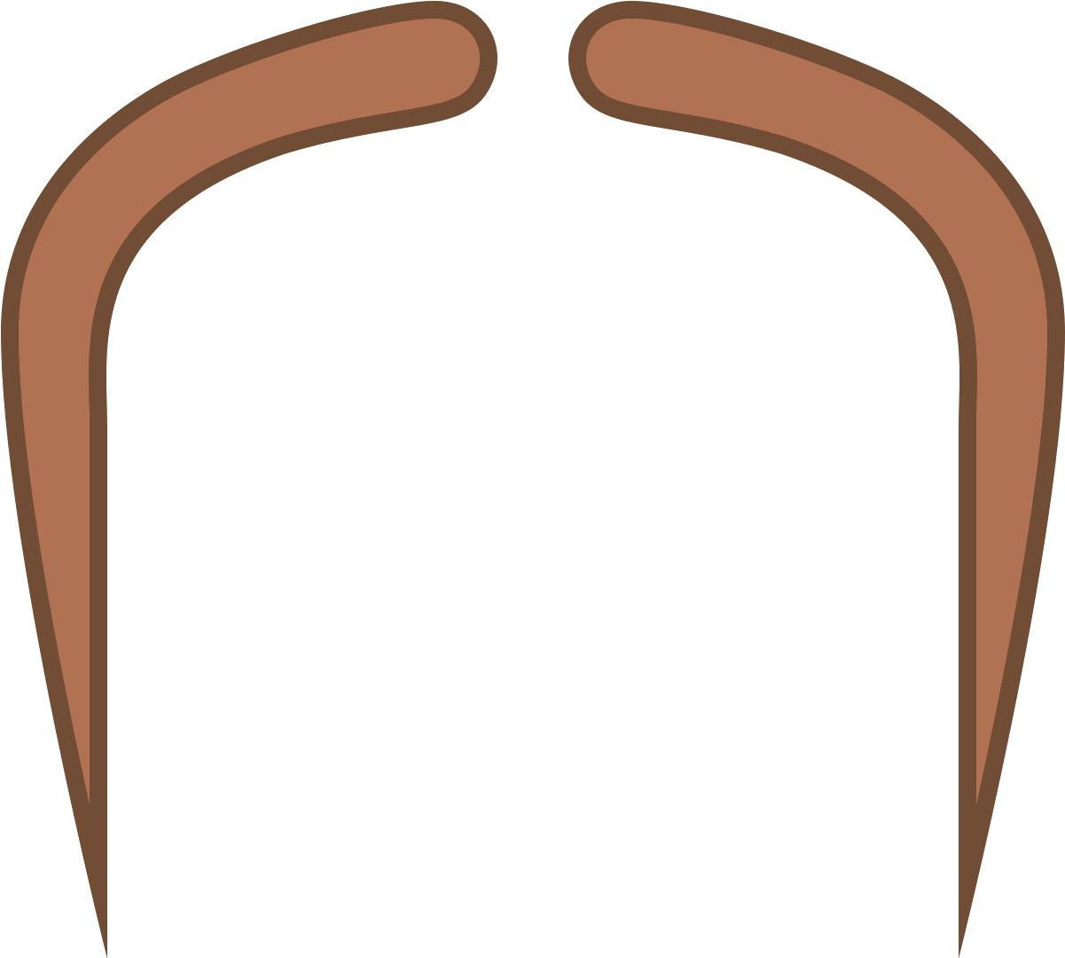 Fu Manchu Mustache Icon - Fumanchu Png (1600x1600), Png Download