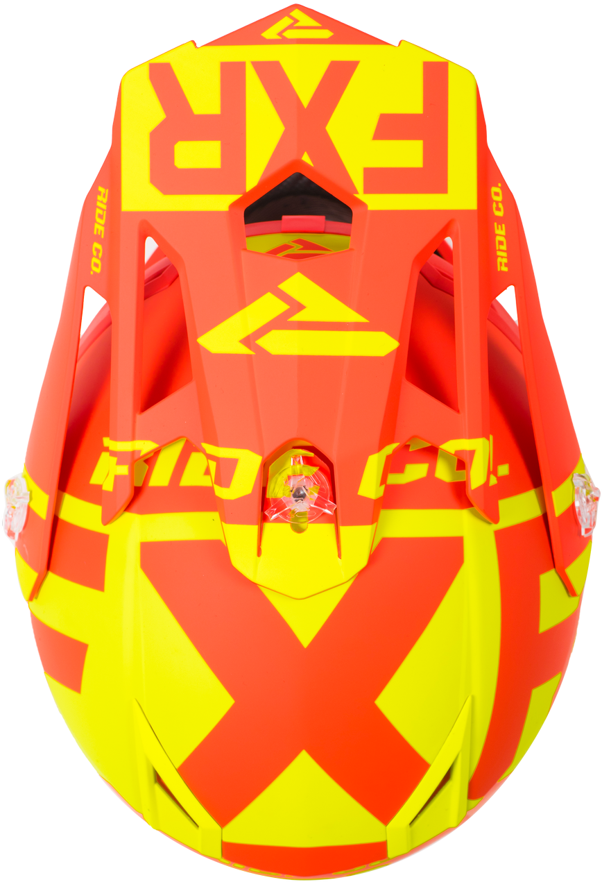 Youth Boost Clutch Helmet Hi Vis / Nuke Red (874x1280), Png Download
