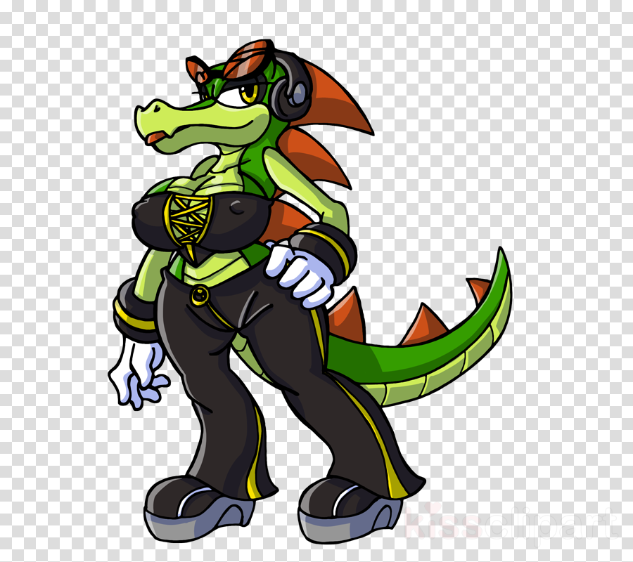 Female Vector Sonic Clipart Vector The Crocodile Espio (900x800), Png Download