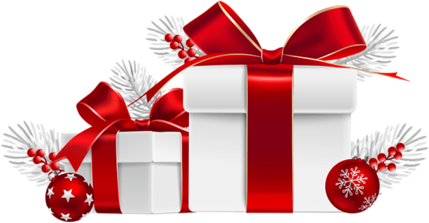Christmas Gifts Transparent Png - Transparent Christmas Presents (850x452), Png Download