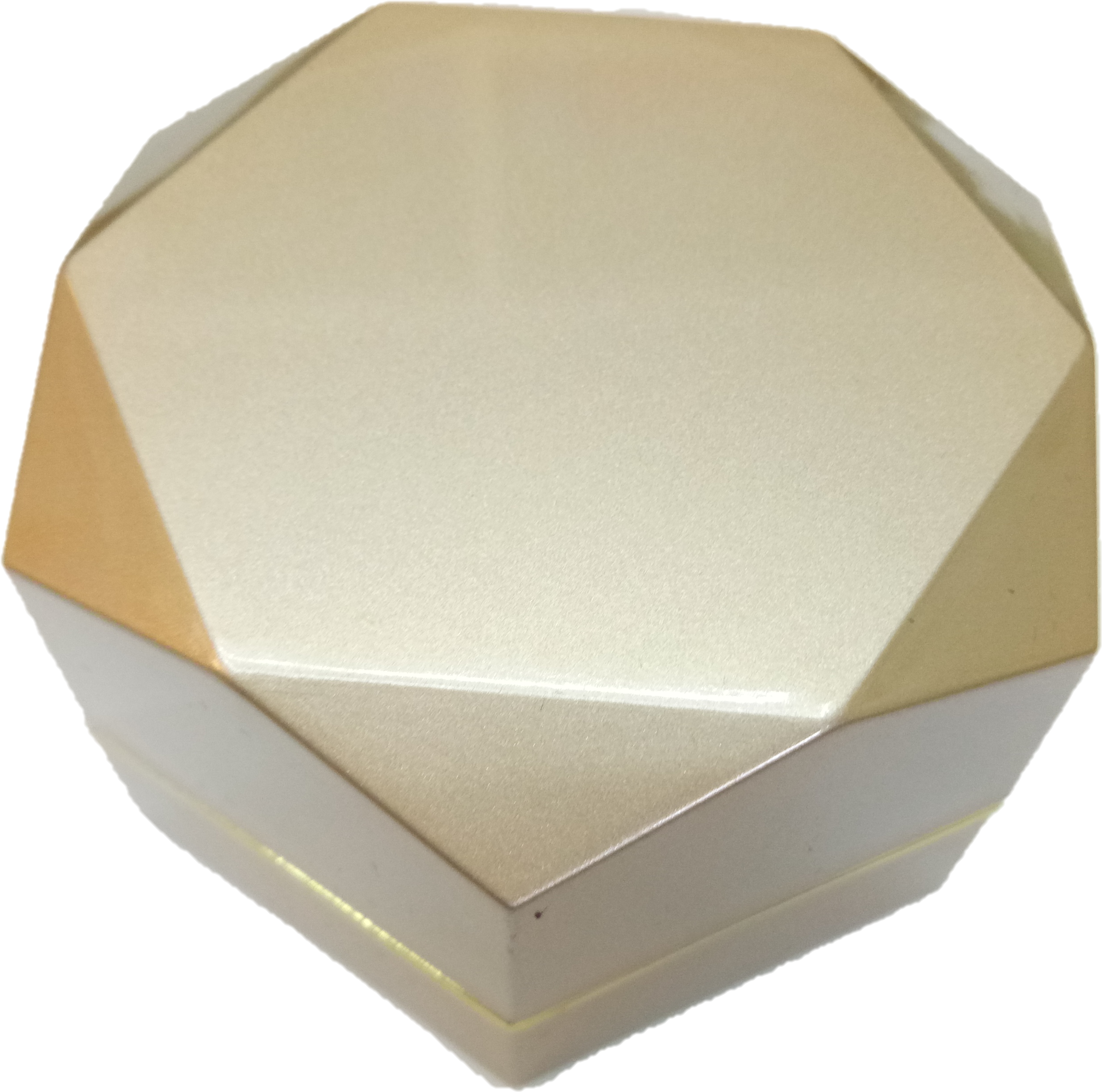 Single Ring Box Octagon Gold New (4160x3120), Png Download