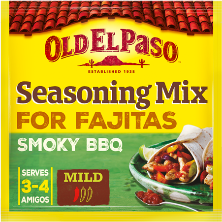 Smoky Bbq Fajita Seasoning Mix - Chilli Con Carne Old El Paso (800x450), Png Download