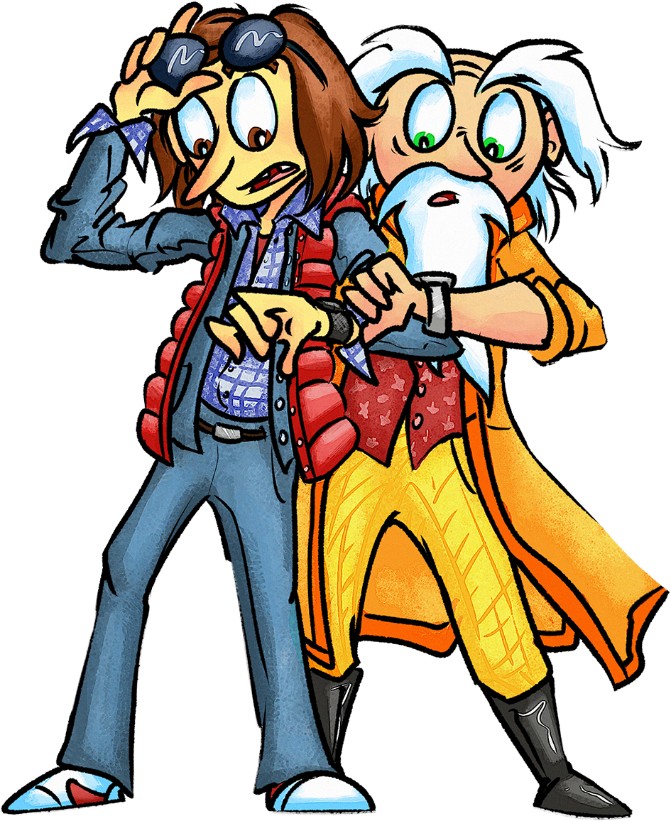 Bttf - Back To The Future (1000x1210), Png Download