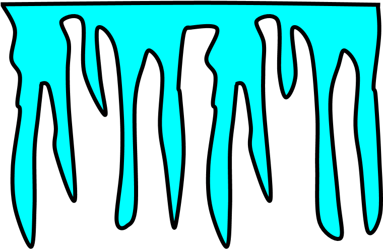 Icicles - Blue (816x1056), Png Download