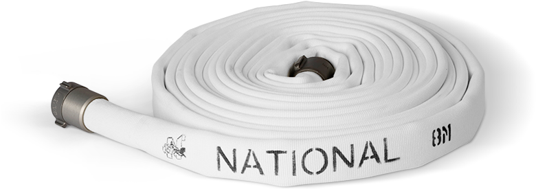 National Fire Hose 8m Polyester Double Jacket Industrial - Mining (800x400), Png Download