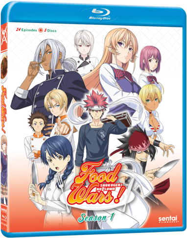 Food Wars Blu Ray (562x600), Png Download