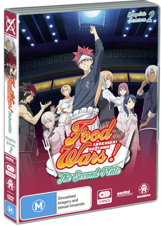 Food Wars The Second Plate Complete Season - Food Wars! The Second Plate Blu-ray (516x724), Png Download