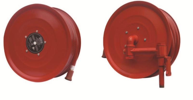 Wall Mounted Manual Swinging Hose Reel With Fire Hose - Fire Hose (800x800), Png Download