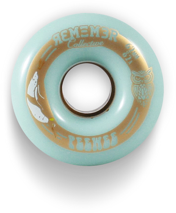 New Remember Collective Peewee Longboard Wheels Thane - Wheel (1100x1100), Png Download