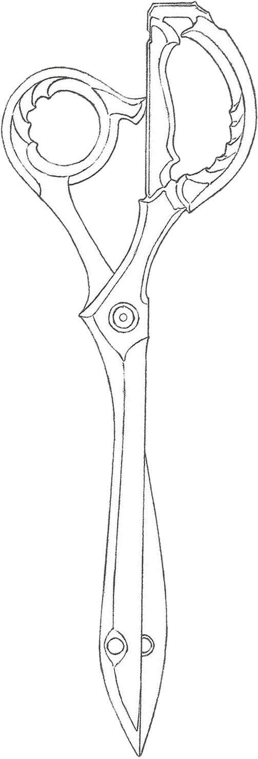 The Scissor Blades , Also Known As The Rending Scissors - Эскизы Kill La Kill (524x1510), Png Download