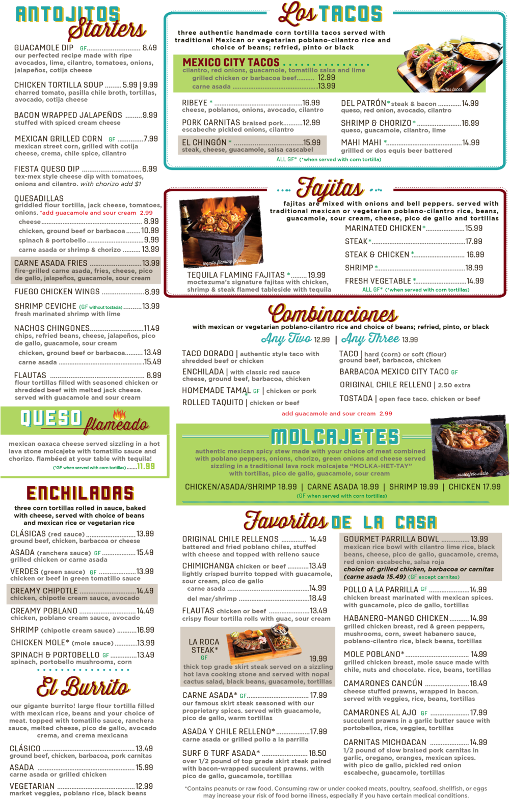 Silverdalemenu-2018 Front Final - Moctezuma's (1000x1589), Png Download