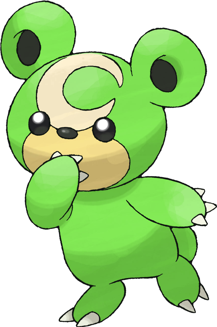 View 216 Teddiursa Shiny , - Pokemon Teddiursa (725x1079), Png Download